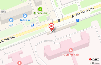 Магазин Фирменный хлеб на улице Ломоносова на карте