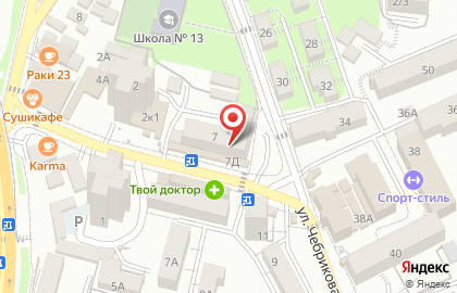 Аптека Кардо в Центральном районе на карте