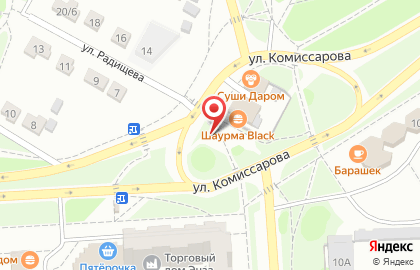 Киоск печатной продукции Роспечать на улице Лескова на карте