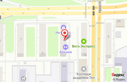 Тренажерный зал Аркаим в Челябинске на карте