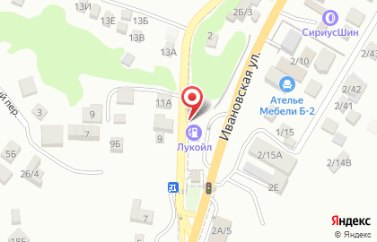АЗС на Ивановской улице на карте