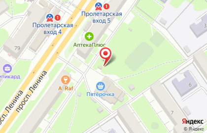 Киоск по продаже хлебобулочных изделий в Нижнем Новгороде на карте