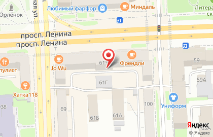 Уралэнергопром на проспекте Ленина на карте