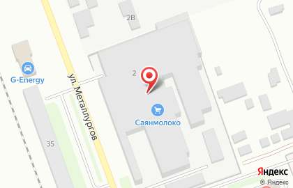 ОАО Саянмолоко на улице Металлургов на карте