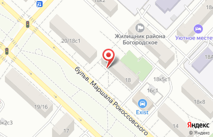 Страховая компания СберСтрахование на бульваре Маршала Рокоссовского на карте