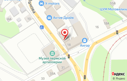 Магазин Инструменты Benzo Piller в Мотовилихинском районе на карте