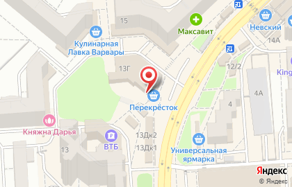 Супермаркет Пятью Пять на улице Владимира Невского, 13Г на карте