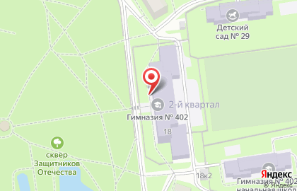 Гимназия №402 в Центральном районе на карте
