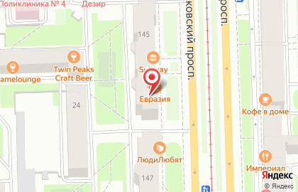 Радуга в Московском районе на карте