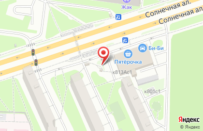 Киоск по продаже цветов, район Старое Крюково на карте