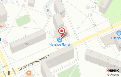 Зоомагазин Четыре Лапы в Москве на карте