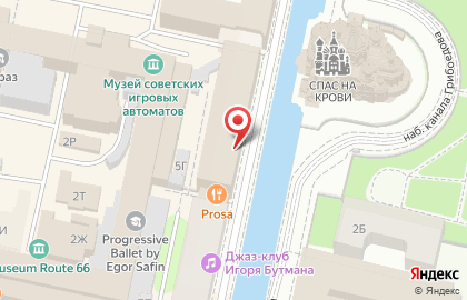 Компания Натяжные потолки ЭВИТА на набережной Канала Грибоедова на карте