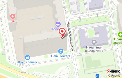 Магазин цветов и подарков на бульваре Космонавтов на карте