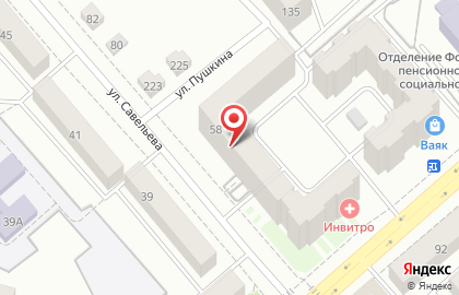 Юридическая фирма на улице Савельева на карте