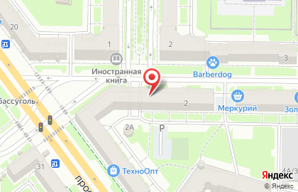 Супермаркет Корзинка в Центральном районе на карте
