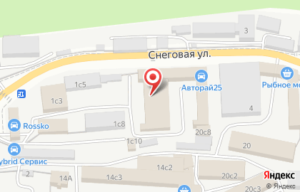 Автоцентр во Владивостоке на карте