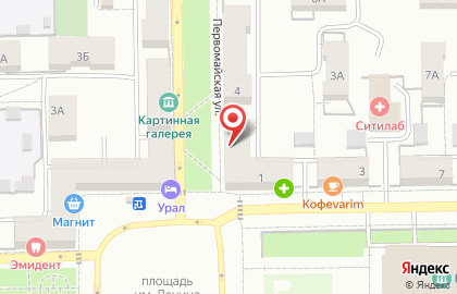 Магазин товаров для новорожденных Кроха на Первомайской улице на карте