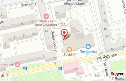 Оптово-розничный магазин овощей и фруктов в Ленинградском районе на карте