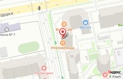 Пиццерия ItalianPizza.ru на улице Щорса на карте