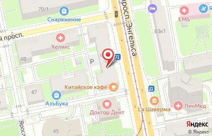 Строительная компания Проскрин на проспекте Энгельса на карте