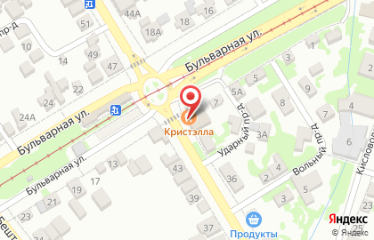 Отель Кристэлла на карте