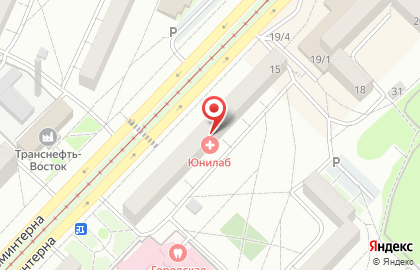 Юнилаб на карте