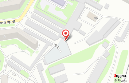 Автостоянка на Московском 2-м проезде, 7а на карте