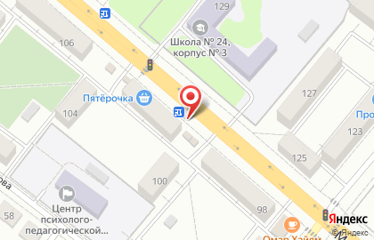 Продовольственный магазин на Мичуринской улице на карте