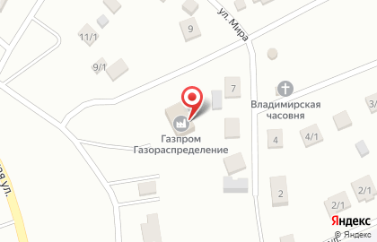 Компания Газпром газораспределение Уфа на улице Мира на карте