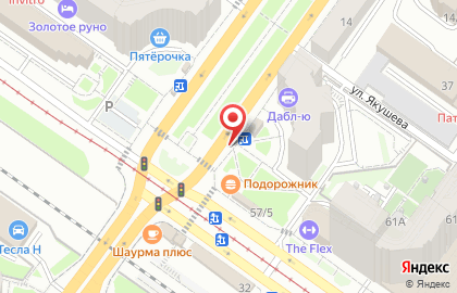 Киоск по продаже печатной продукции на Зыряновской улице на карте