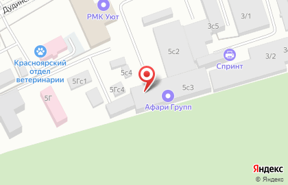 Оптовая фирма Терминал на Дудинской улице на карте