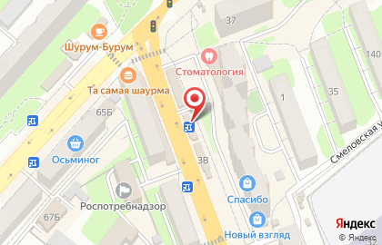 Евросеть на проспекте Строителей на карте