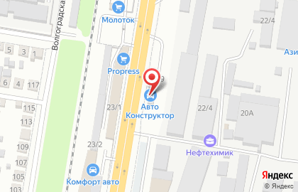 Шинмаркет в Прикубанском районе на карте