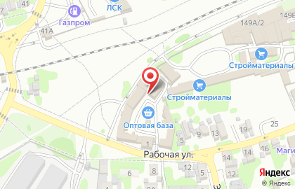 Магазин Олимп на Рабочей улице на карте