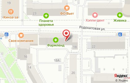 Парикмахерская Божена на Родонитовой улице на карте