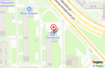 Супермаркет Пятёрочка в Санкт-Петербурге на карте