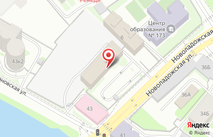 Центр медицинских технологий на Новоладожской улице на карте
