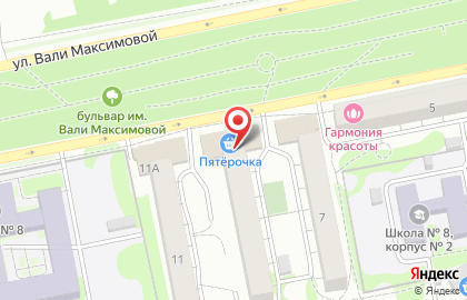 Частный детский сад Планета детства в Барнауле на карте