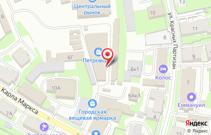 Книжная лавка на улице Воровского на карте