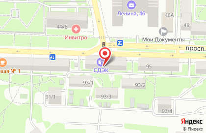 Студия загара и косметологии Соланна на проспекте Ленина на карте