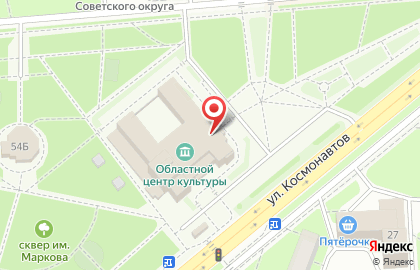 Кафе Триумф на улице Космонавтов на карте