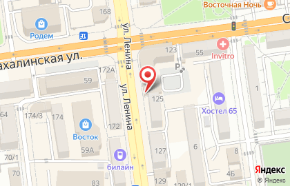 Автоматизированный пункт выдачи товаров PickPoint в Южно-Сахалинске на карте