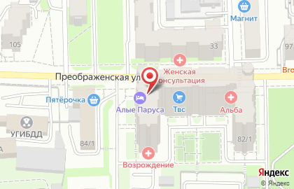Стоматология Моя стоматология на Преображенской улице на карте