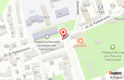 Киоск фастфудной продукции Donor haus в Буйнакске на карте
