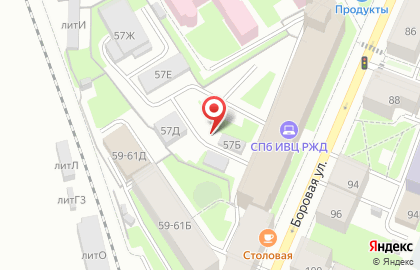 Декор на Боровой улице на карте