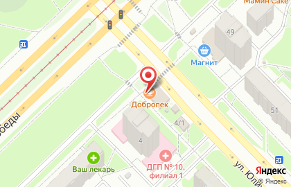 Кафе-пекарня Добропек на улице Юлиуса Фучика, 4А на карте