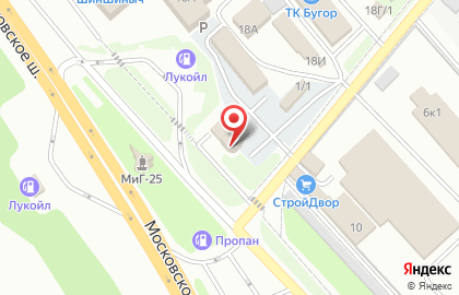 Автомойка Бриз на Московском шоссе на карте