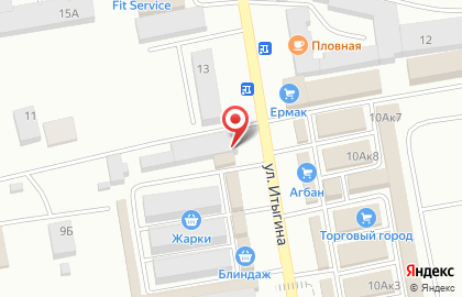 Магазин одежды для всей семьи Нур24 на улице Итыгина на карте