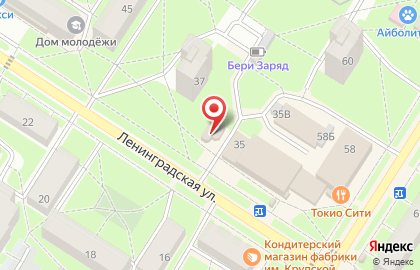 Магазин табачной продукции на Ленинградской, 35г на карте