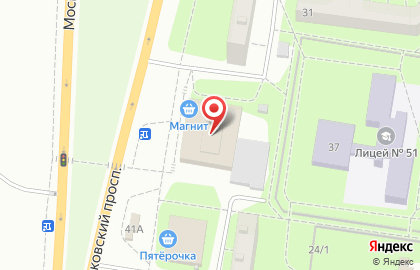 Московский на Московском проспекте на карте